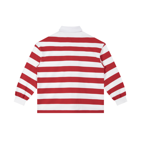 Simple Block Stripe Polo Shirt